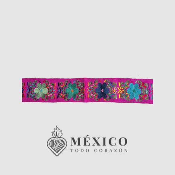 Mexican Folkloric belt day of the dead 5 de Mayo colorfull mexico todo corazon - Picture 5 of 5